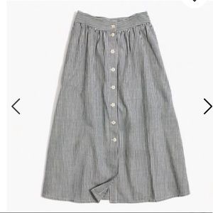 Madewell Palisade front button down skirt